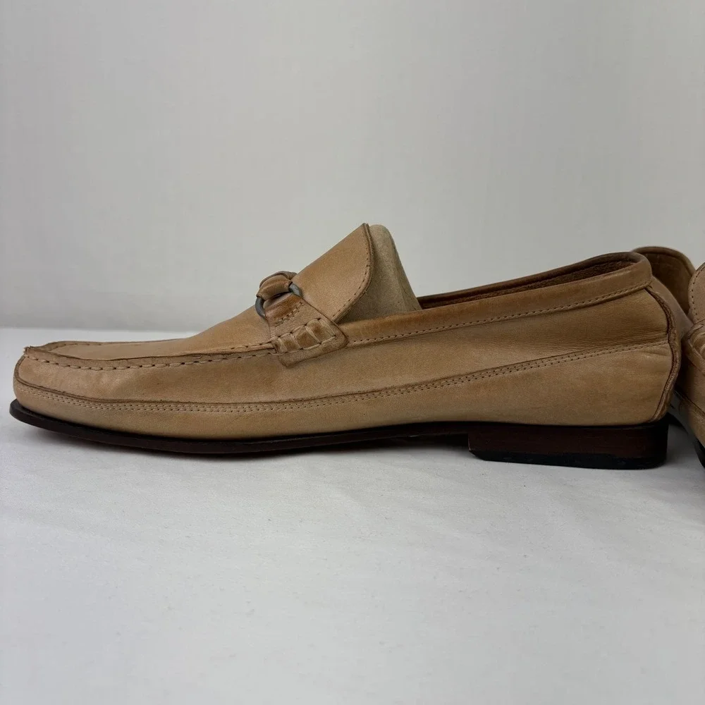 Rockport Mens Classic Horsebit Tan Leather Slip On Loafer‎ Shoes APM 1180D 10.5